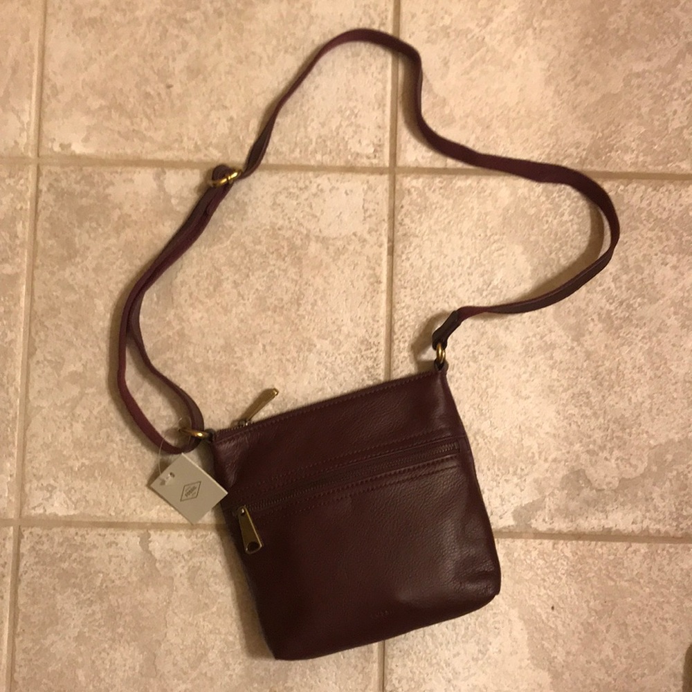Purple Fossil Crossbody
